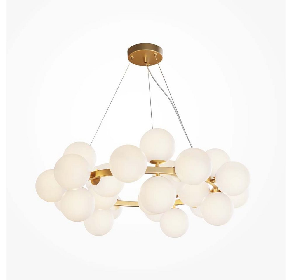 Maytoni Hängeleuchte, Hängelampe Pendellampe Hängeleuchte Glas Wohnzimmerlampe gold weiß H Maytoni Hängeleuchte, Hängelampe Pendellampe Hängeleuchte Glas Wohnzimmerlampe gold weiß H von Maytoni