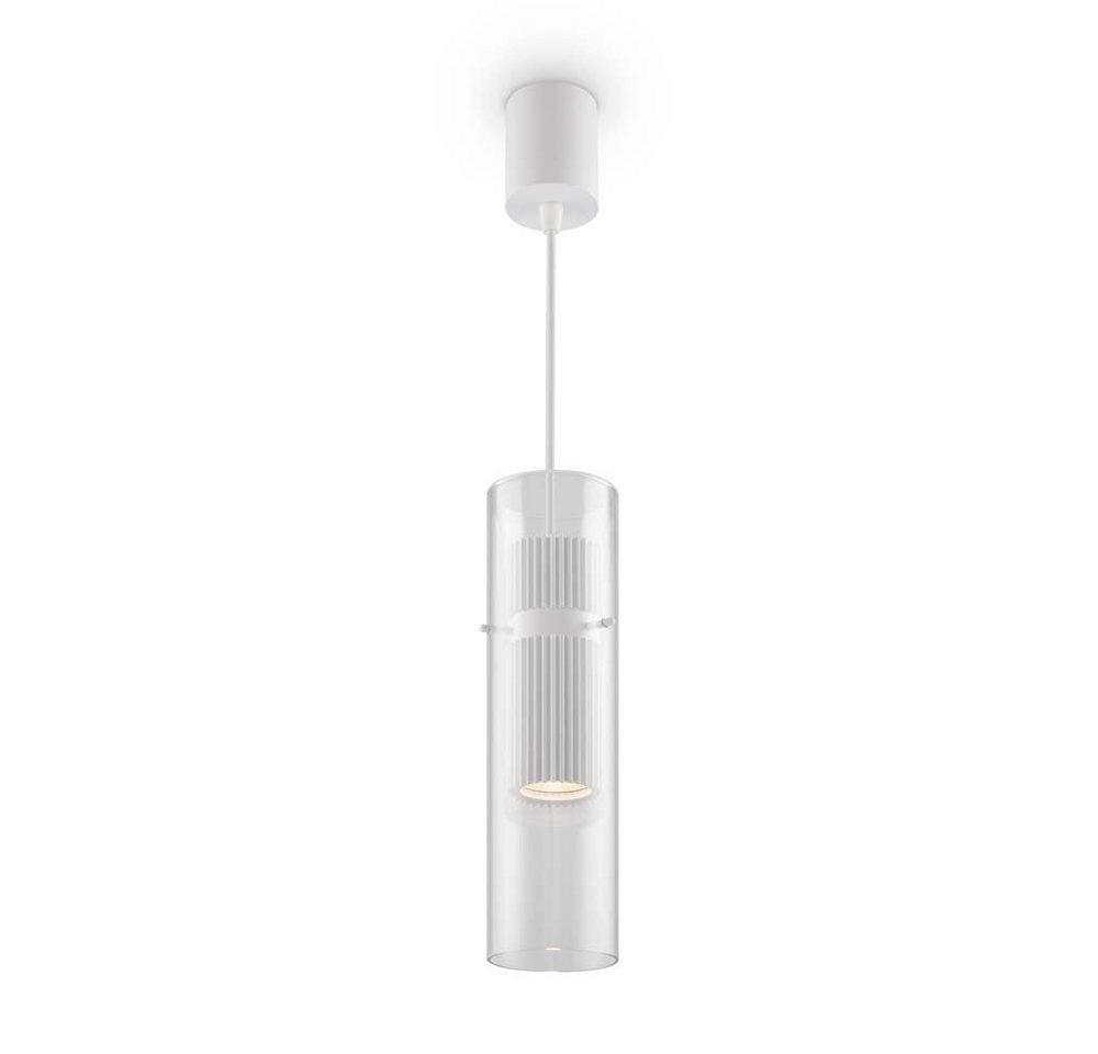 Maytoni Hängeleuchte, Pendelleuchte Hängelampe Deckenlampe Esszimmerlampe Alu Glas Weiss H von Maytoni