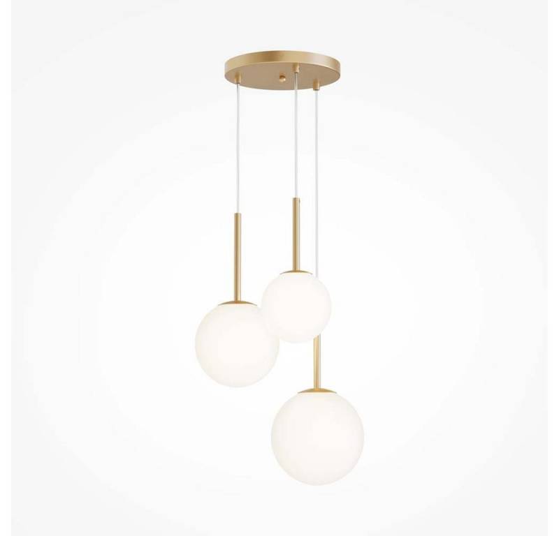 Maytoni Hängeleuchte, Leuchtmittel nicht inklusive, Pendelleuchte Hängelampe Deckenleuchte Esszimmerlampe Metall Glas von Maytoni