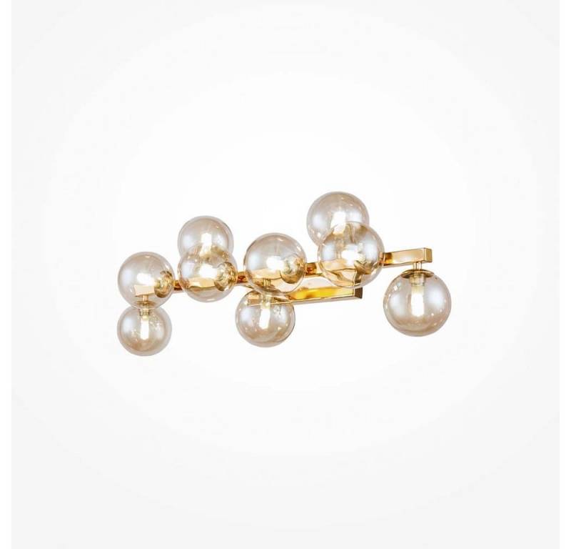 Maytoni Kugelleuchte, Deckenlampe Deckenleuchte Wohnzimmerlampe Gold Glaskugel Bernstein 9 Maytoni Kugelleuchte, Deckenlampe Deckenleuchte Wohnzimmerlampe Gold Glaskugel Bernstein 9 von Maytoni