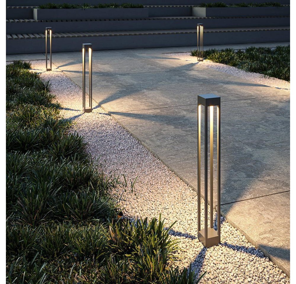 Maytoni LED Außen-Stehlampe Elbe, Höhe: 1000 mm, :, Leuchtmittel enthalten: Ja, fest verbaut, LED,, Warmweiß von Maytoni