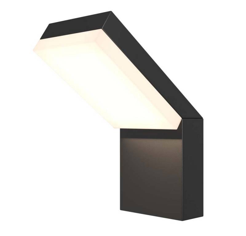 Maytoni LED Außen-Wandleuchte, Wandleuchte Außenleuchte LED Wandlampe Alu Schwarz Eingangsleuchte H von Maytoni