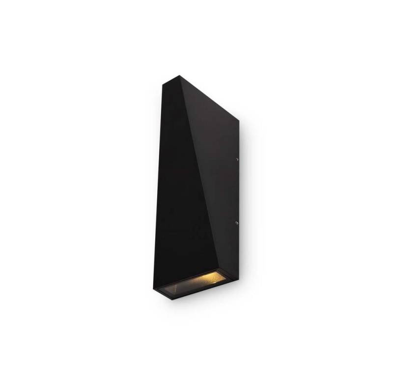 Maytoni LED Außen-Wandleuchte, Wandleuchte Außenleuchte LED Wandlampe Gartenlampe Metall Schwarz von Maytoni
