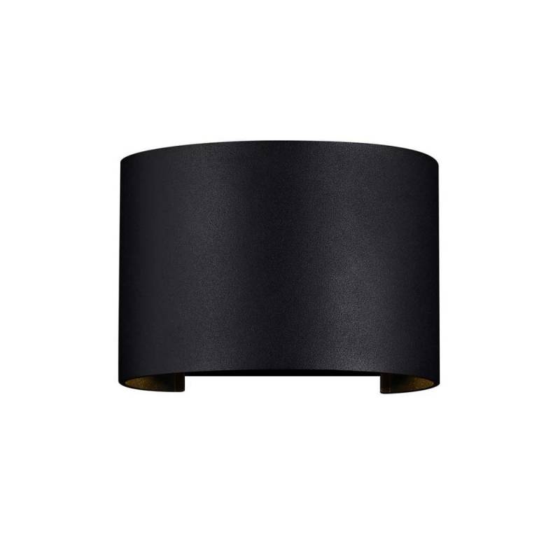 Maytoni LED Außen-Wandleuchte, Wandleuchte Wandlampe Außenleuchte Fassadenleuchte LED Metall Schwarz von Maytoni