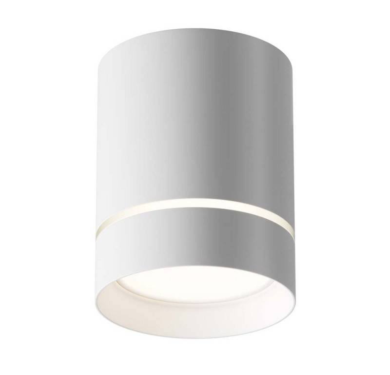 Maytoni LED Deckenleuchte, LED-Leuchtmittel fest verbaut, Deckenlampe Aufbauleuchte Wohnzimmerleuchte LED Aluminium weiß von Maytoni