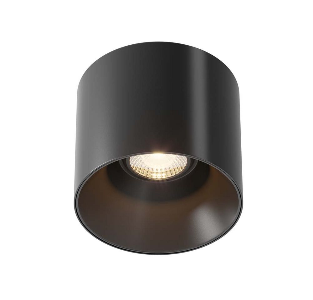 Maytoni LED Deckenleuchte, Deckenlampe Deckenleuchte Flurlampe Treppenhausleuchte Metall schwarz von Maytoni