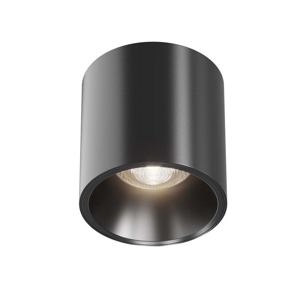 Maytoni LED Deckenleuchte, Deckenlampe Deckenleuchte Flurlampe Treppenhausleuchte Metall schwarz von Maytoni