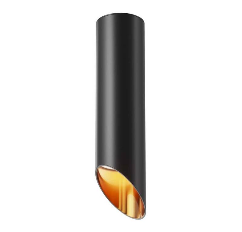 Maytoni LED Einbaustrahler, Deckenleuchte Deckenlampe Deckenspot Wohnzimmerleuchte Schwarz Gold H von Maytoni