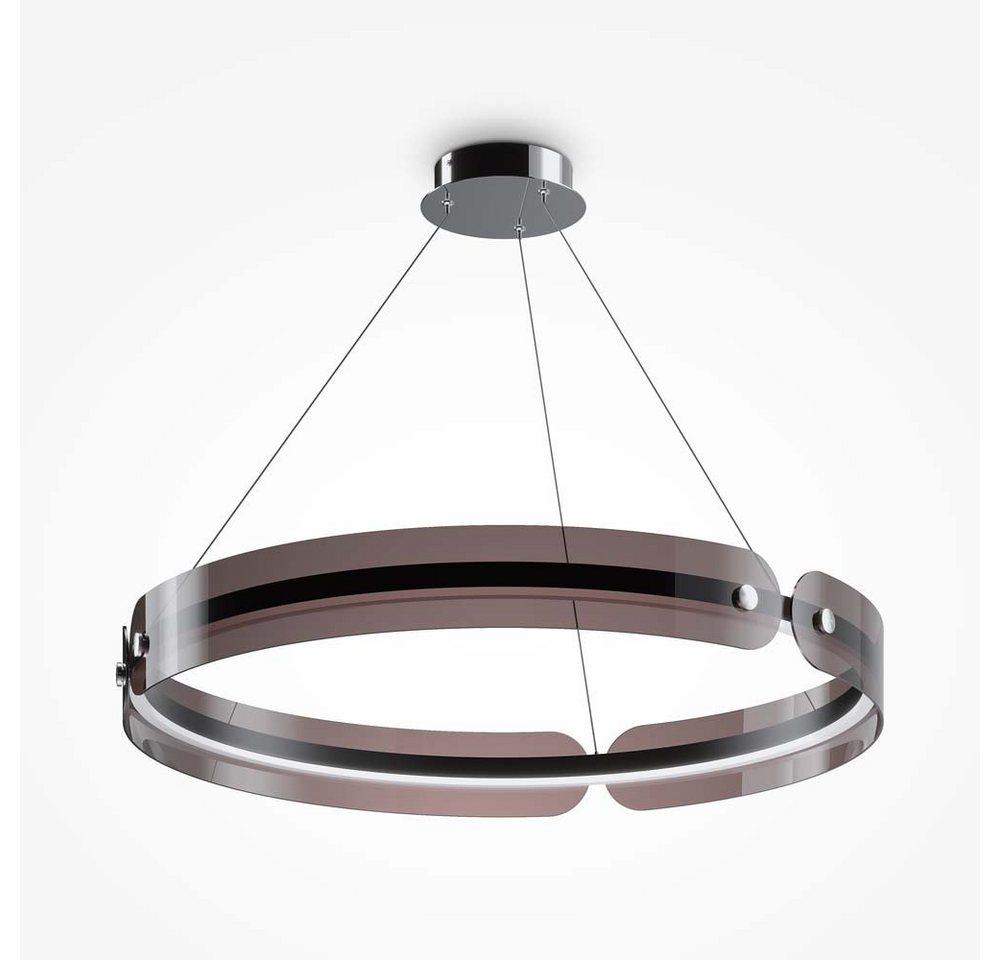 Maytoni LED Pendelleuchte, Hängeleuchte Esszimmerlampe Pendelleuchte LED Metall grau Ring von Maytoni