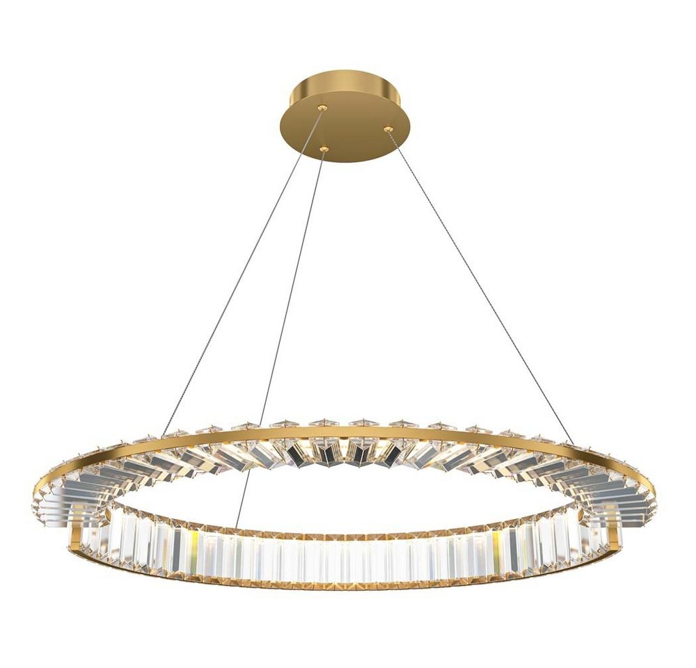 Maytoni LED Pendelleuchte, Pendellampe Hängelampe Esstischleuchte gold LED Kristall von Maytoni