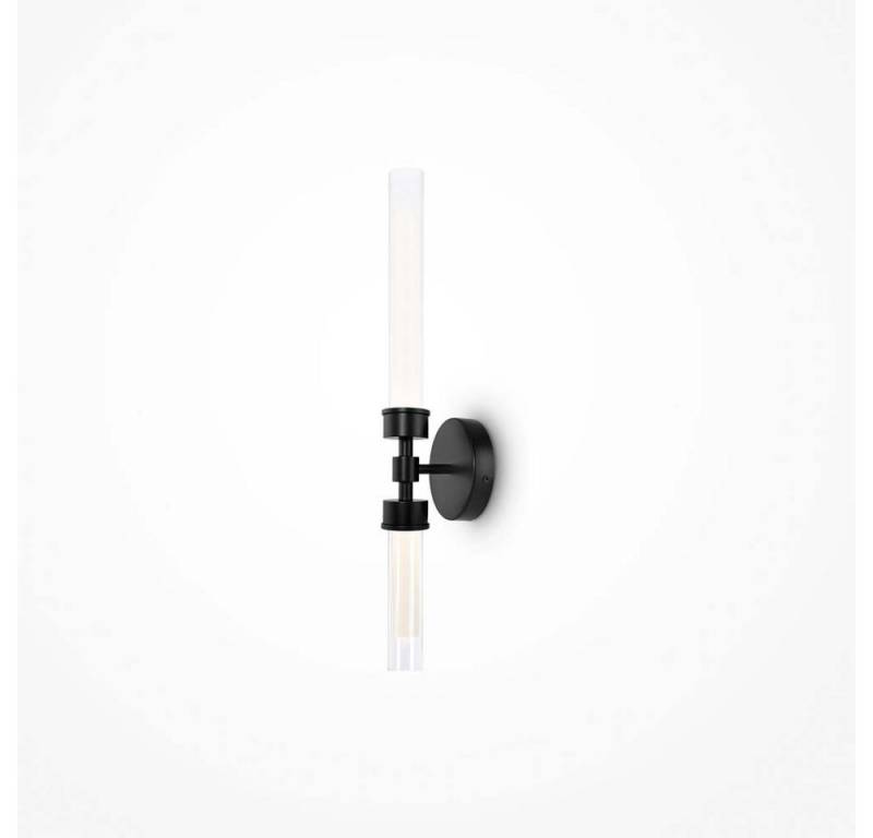 Maytoni LED Wandleuchte, Wandlampe Wandleuchte Flurlampe schwarz LED Schlafzimmerlampe Glas von Maytoni