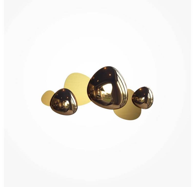 Maytoni LED Wandleuchte, Wandleuchte Wanddekoration Designleuchte LED Edelstahl gold von Maytoni