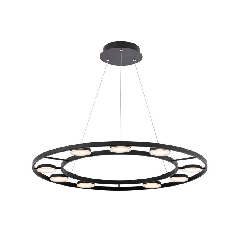 Maytoni Pendelleuchte Fad LED 9-flammig schwarz von Maytoni