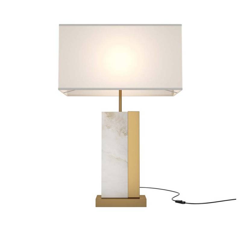 Maytoni Schreibtischlampe, Leuchtmittel nicht inklusive, Tischlampe Tischleuchte Wohnzimmerleuchte Beistellleuchte Baumwolle von Maytoni