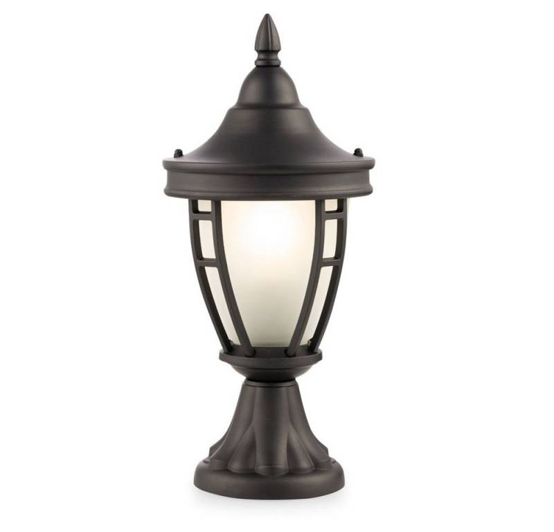 Maytoni Außen-Stehlampe, Leuchtmittel nicht inklusive, Außenlampe Stehleuchte Wegelampe schwarz Wetterfest IP44 D 18,2 cm von Maytoni