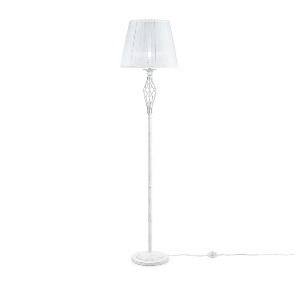 Maytoni Stehlampe, Stehlampe Stehleuchte Beistellleuchte Standlampe Metall weiß E14 von Maytoni