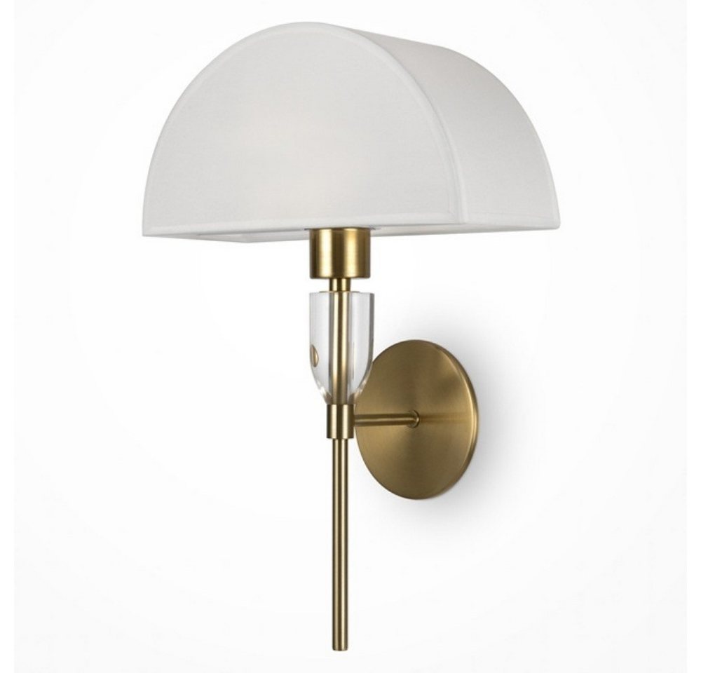 Maytoni Wandleuchte Wandleuchte Prima in Gold und Weiß E27, keine Angabe, Leuchtmittel enthalten: Nein, warmweiss, Wandleuchte, Wandlampe, Wandlicht von Maytoni