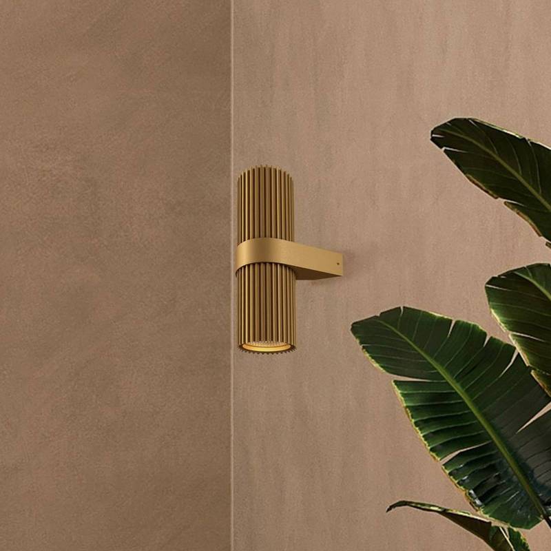 Wandleuchte DYNAMICS, goldfarben, Höhe 23 cm, Metall up/down von Maytoni