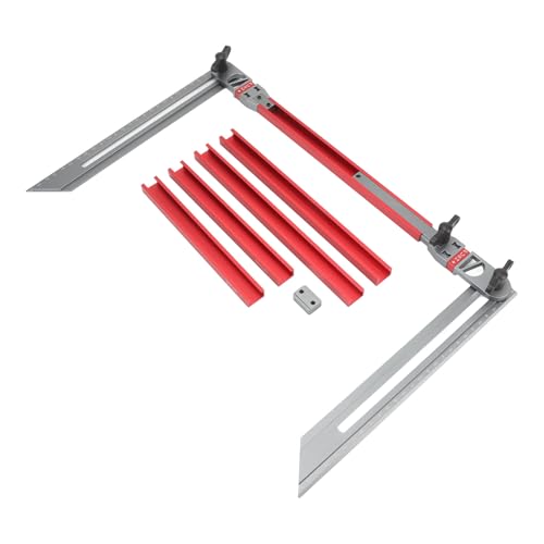 Mayueri Treppenmetervorlage Tool Hohe Genauigkeit Aluminiumlegierung Messung für Treppenstufe Handläufe Fensterbänke und Regale Leichtes Leichter Professionelles Schreiner -Werkzeug von Mayueri