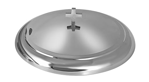 Mayur Exports Stainless Steel Premium Communion Trays Cover Holy Cup Tray Cover for Churches Communion Supplies (Silver Mirror) von Mayur Exports