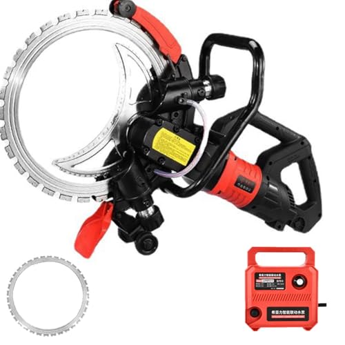 8980 W Elektrische Betonsäge, Betonringsäge, Mauernutfräse, 3000 U/Min Betonwandschneidemaschine, Schnitttiefe 11,4 Zoll, Wasserkühlung Und Diamantklinge, Für BAU, Renovierungen,1xblade von MazmornFly