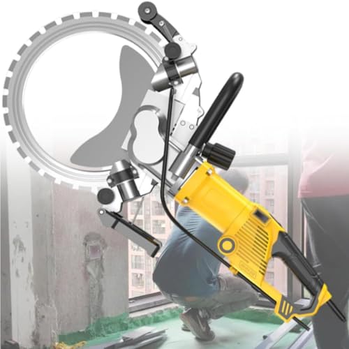 Elektrische Nassbetonsäge, 5000 W, Schnitttiefe 29 Cm/39 Cm/49 cm, Staubdicht, Wasserbetrieben, 90°-Schnitt Ohne Totwinkel, Wandnutringsäge Für Marmor, Holz Und Porzellan,AC8600 von MazmornFly