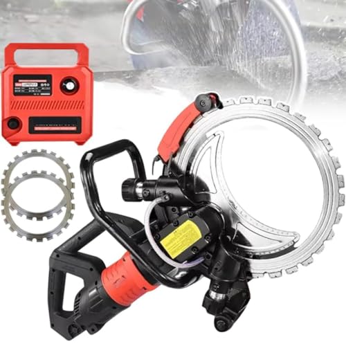 MazmornFly 8980w Elektrische Betonsäge, Hochfrequenz-Ringsäge, Wandschneidemaschine, Schnitttiefe 29cm, Staubfreies Schneiden, Zum Schneiden Von Beton, Stein, Ziegel von MazmornFly
