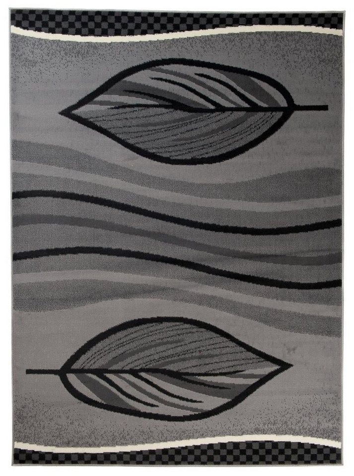 Mazovia Designteppich Modern Teppich Geometrisch Grau - Weich, Pflegeleich, 80 x 150 cm, Geeignet für Fußbodenheizung, Höhe 7 mm, Kurzflor von Mazovia