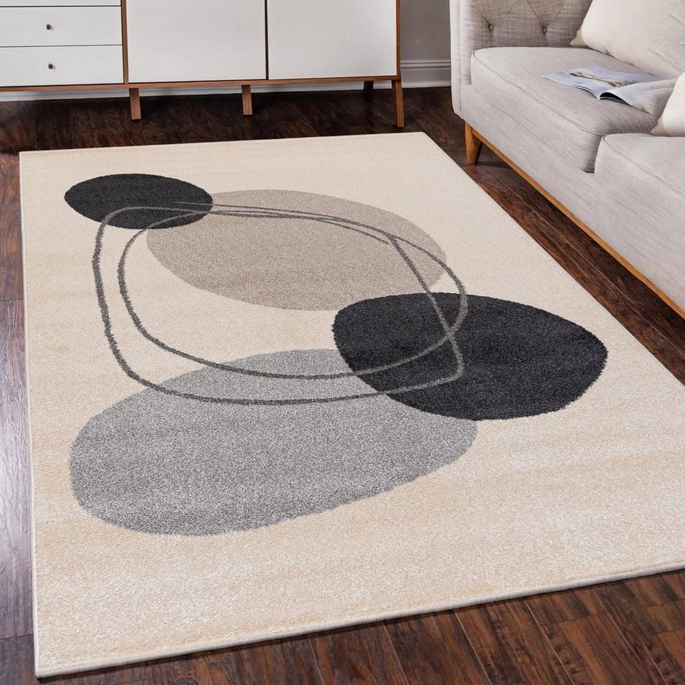 Mazovia Designteppich Modern Teppich Kurzflor Wohnzimmerteppich Japandi Scandi Creme Beige, 80 x 150 cm, Fußbodenheizung, Allergiker geeignet, Farbecht, Pflegeleicht Mazovia Designteppich Modern Teppich Kurzflor Wohnzimmerteppich Japandi Scandi Creme Beige, 80 x 150 cm, Fußbodenheizung, Allergiker geeignet, Farbecht, Pflegeleicht von Mazovia