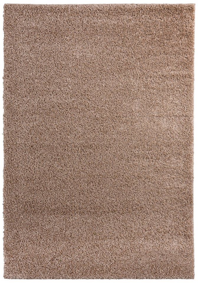 Hochflor-Teppich Hochflor Shaggy Teppich für Wohnzimmer - Höhe 30 mm Beige, Mazovia, 140 x 200 cm, Pflegeleicht, Einfarbig Uni, Langflor, Rechteckig, Weich von Mazovia