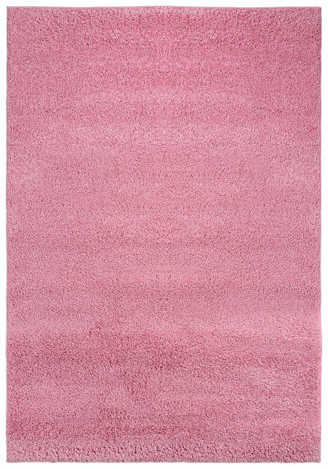 Hochflor-Teppich Hochflor Shaggy Teppich für Wohnzimmer - Höhe 30 mm Rosa Pink, Mazovia, 60 x 100 cm, Pflegeleicht, Einfarbig Uni, Langflor, Rechteckig, Weich von Mazovia