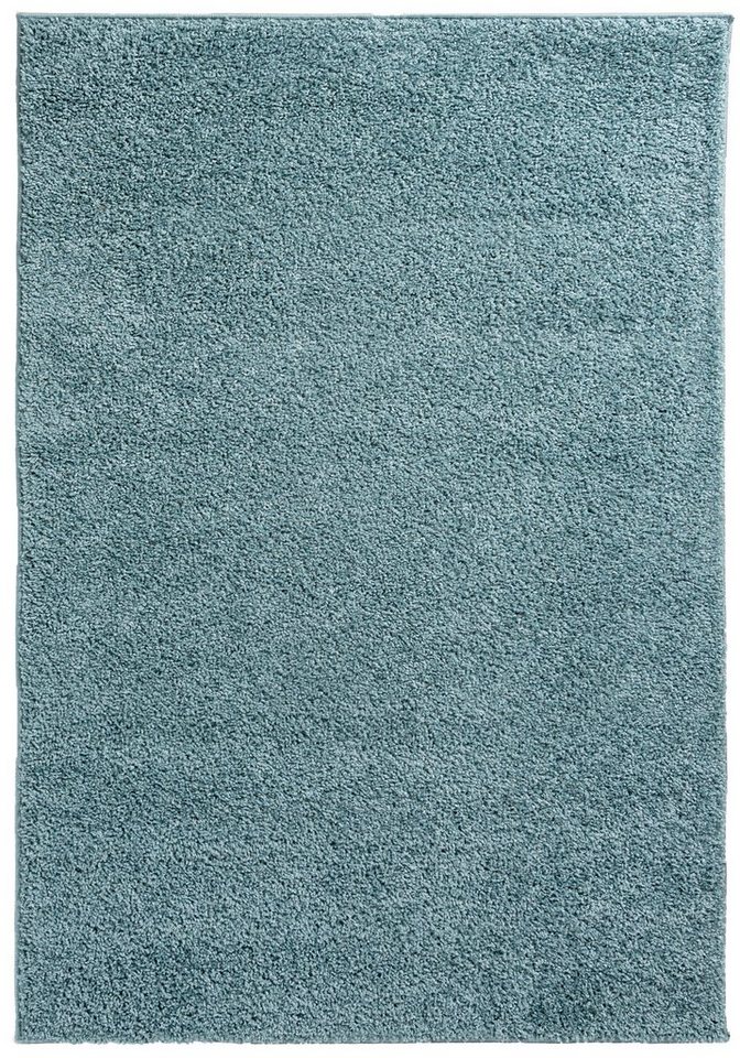 Hochflor-Teppich Hochflor Shaggy Teppich für Wohnzimmer - Höhe 30 mm Türkis Blau, Mazovia, 120 x 170 cm, Pflegeleicht, Einfarbig Uni, Langflor, Rechteckig, Weich von Mazovia