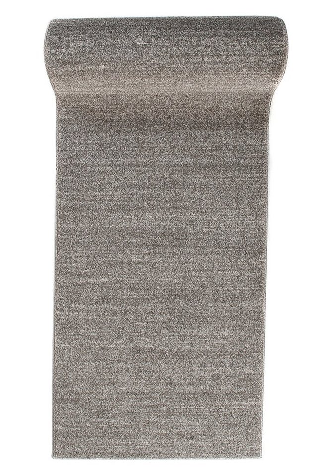 Mazovia Läufer Läufer Flurläufer Einfarbig für Vorzimmer, Küche - Grau, 80 x 100 cm, Kurzflor, Meterware, Höhe 10 mm von Mazovia