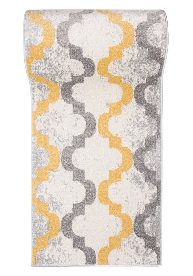 Mazovia Läufer Läufer Flurläufer Modern Geometric Teppichläufer 70 cm Breit, 70 x 100 cm, Kurzflor, Meterware, Höhe 9 mm von Mazovia