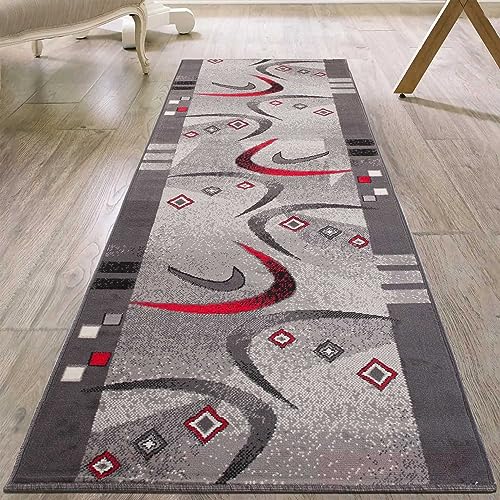 Mazovia Läufer Teppich Flur - Modern Teppichläufer – Kurzflor, Weich - für Vorzimmer Eingangsbereich Küche Korridor - Geometric Muster - ÖKO-TEX - Meterware 60 cm Breite - Grau 60 x 150 cm Mazovia Läufer Teppich Flur - Modern Teppichläufer – Kurzflor, Weich - für Vorzimmer Eingangsbereich Küche Korridor - Geometric Muster - ÖKO-TEX - Meterware 60 cm Breite - Grau 60 x 150 cm von Mazovia