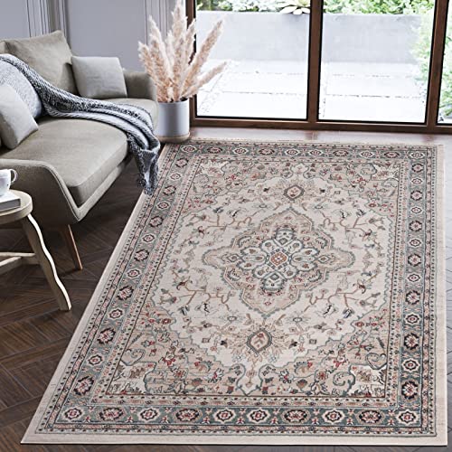 Mazovia Orientalisch Teppich - Traditioneller Teppich für Wohnzimmer, Esszimmer - Orient Teppiche Ornament - ÖKO-TEX Wohnzimmerteppich Beige - 180 x 250 cm von Mazovia