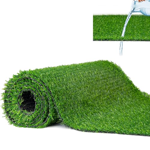 Mazovia Premium Kunstrasen 20 mm für Garten Balkon Terrasse Wintergärten - Outdoor - Wasserdurchlässig UV-beständig Einfach zu reinigen - 400 x 400 cm - Grün 20 MM von Mazovia