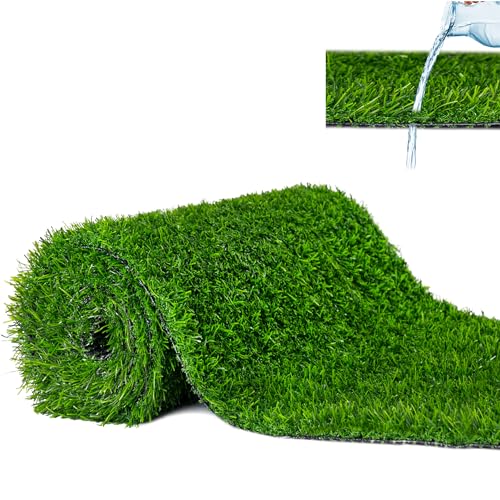 Mazovia Premium Kunstrasen 30 mm für Garten Balkon Terrasse Wintergärten - Outdoor - Wasserdurchlässig UV-beständig Einfach zu reinigen - 133 x 950 cm - Grün 30 MM von Mazovia