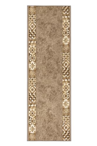 Mazovia rutschfest Teppich Läufer Flur - Modern Muster Teppichläufer - Kurzflor Flurläufer für Vorzimmer, Schlafzimmer, Küche - ÖKO-TEX Zertifiziert - Beige 67 x 325 cm Mazovia rutschfest Teppich Läufer Flur - Modern Muster Teppichläufer - Kurzflor Flurläufer für Vorzimmer, Schlafzimmer, Küche - ÖKO-TEX Zertifiziert - Beige 67 x 325 cm von Mazovia