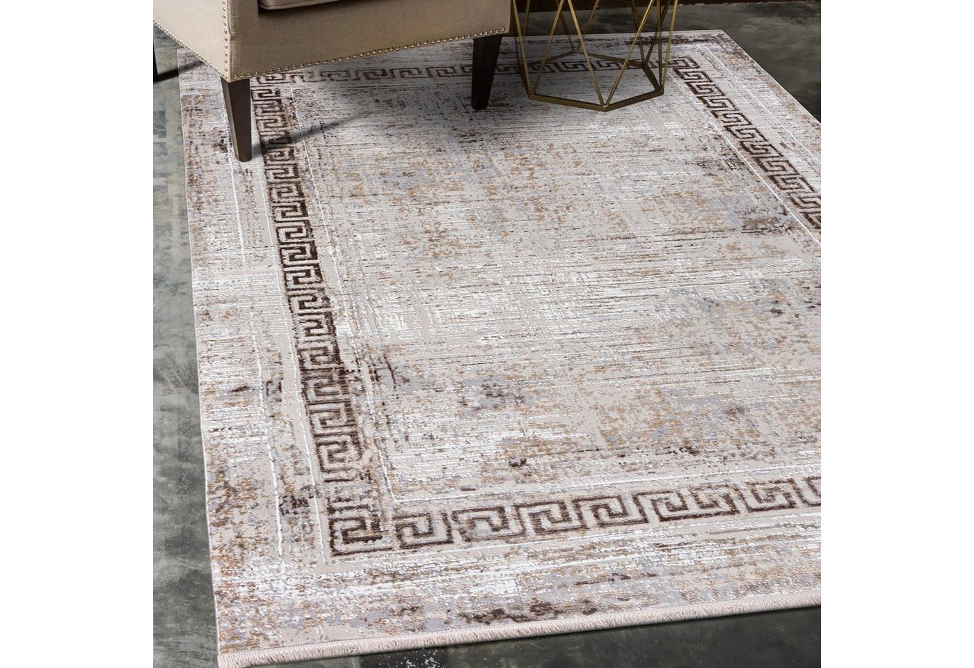 Orientteppich Orientalisch Teppich mit Fransen, Mazovia, 80 x 150 cm, Kurzflor, Fransen, Orientteppich, Vintage von Mazovia