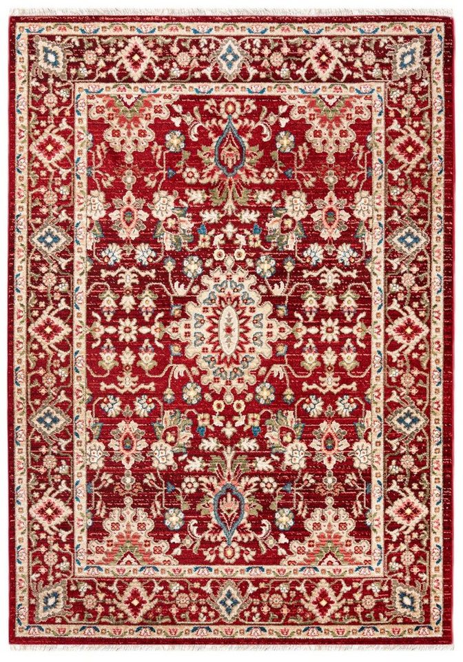 Mazovia Orientteppich Oriente Teppich - Traditioneller Teppich Orient Rot, 120 x 170 cm, Geeignet für Fußbodenheizung, Pflegeleicht, Wohnzimmerteppich von Mazovia