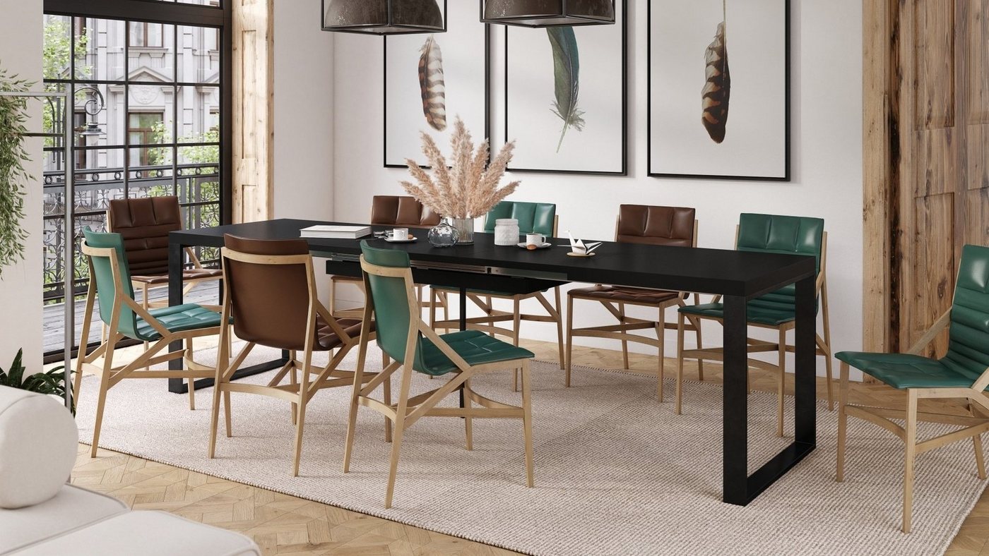 Mazzoni Esstisch Design Esstisch Avari Tisch ausziehbar 140 bis 290 cm von Mazzoni