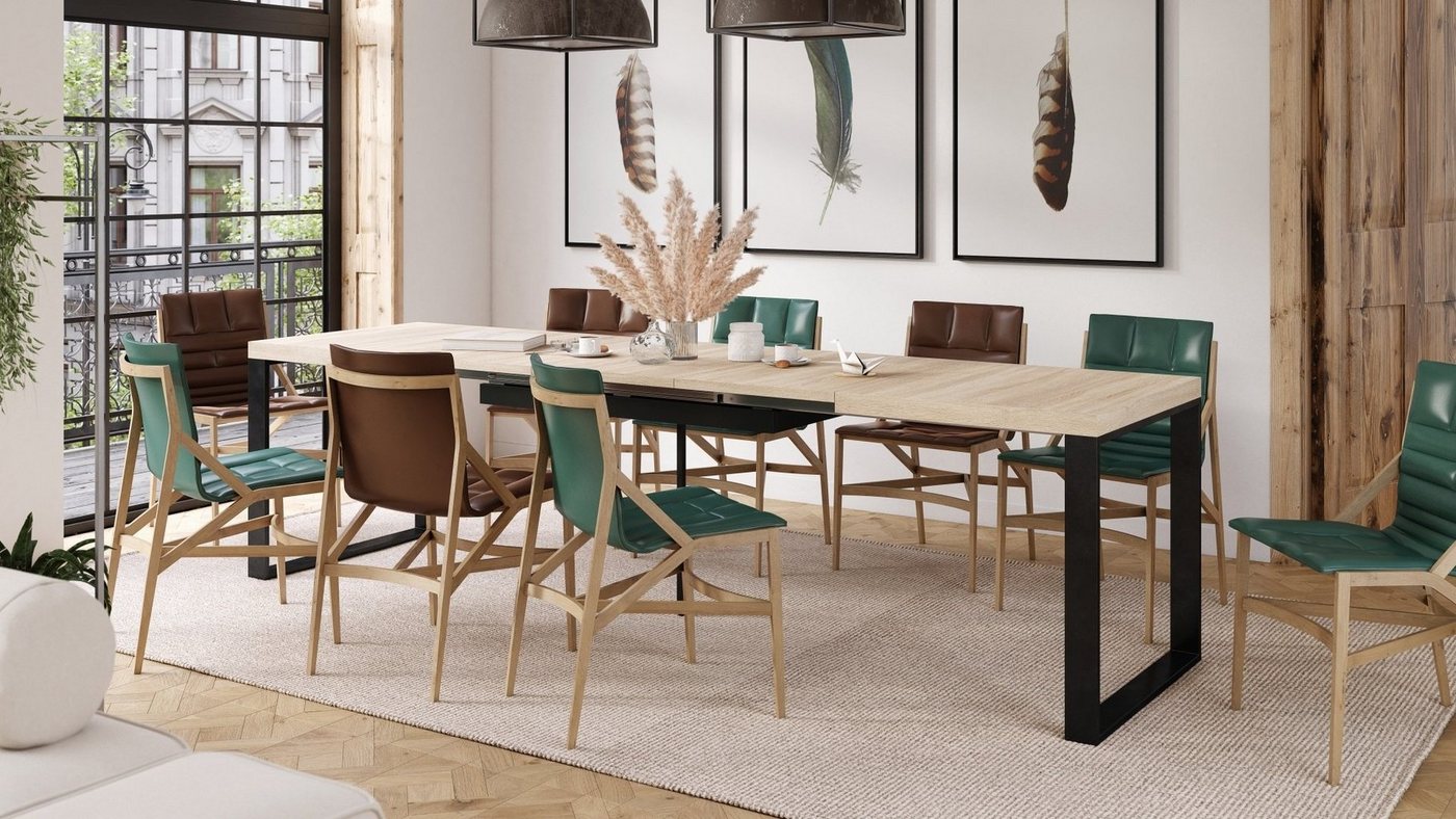 Mazzoni Esstisch Design Esstisch Avari Tisch ausziehbar 140 bis 290 cm von Mazzoni
