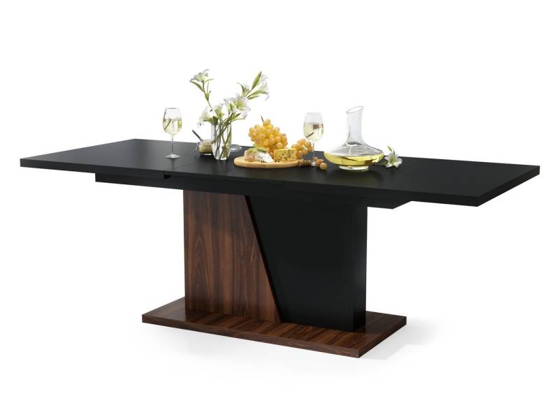 Mazzoni Esstisch Design Esstisch Tisch Noble Noir ausziehbar 160 bis 218 cm von Mazzoni