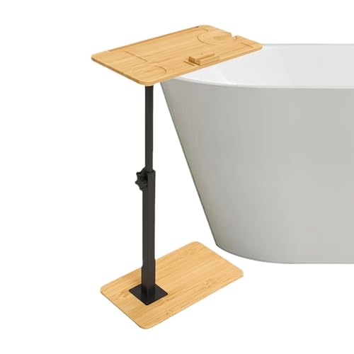 C Tabelle für Sofa - Platzsparungstisch, Couch Side Table | Höhenverstellbarer Snacktisch, multifunktionaler Sofa -Schreibtisch mit Telefonschlitz, ideal für kleine Räume Schlafzimmer Badezimmer und L von Mbiyhgta
