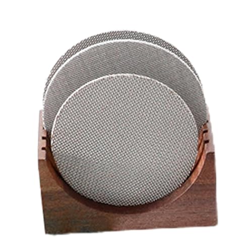 Espresso-Puck-Siebständer, Espresso-Filterhalter - Wiederverwendbare Holzständer-Puck-Bildschirmbasis,Werkzeuge zur Kaffeezubereitung, effiziente Aufbewahrungslösung, passend für die meisten Kaffeefil von Mbiyhgta