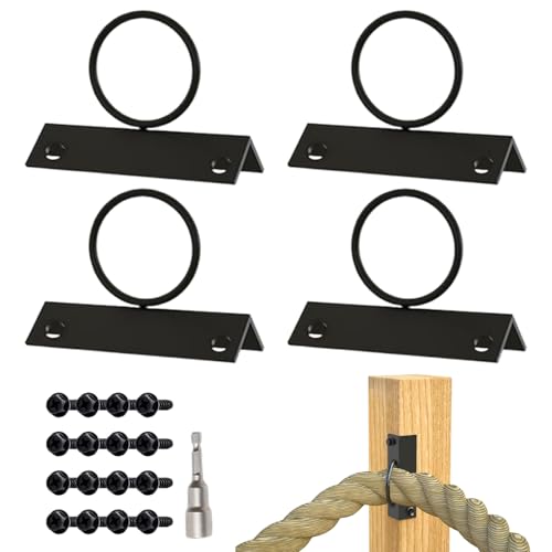 Halterung des Seilzauns - Robustes Wandmontage, einfache Installation | Dekorative Drop -Ring -Sicherungshalterbügel, Hardware für Decksgeländer Docks Marine Hardware Montage Equipment System Halterung des Seilzauns - Robustes Wandmontage, einfache Installation | Dekorative Drop -Ring -Sicherungshalterbügel, Hardware für Decksgeländer Docks Marine Hardware Montage Equipment System von Mbiyhgta