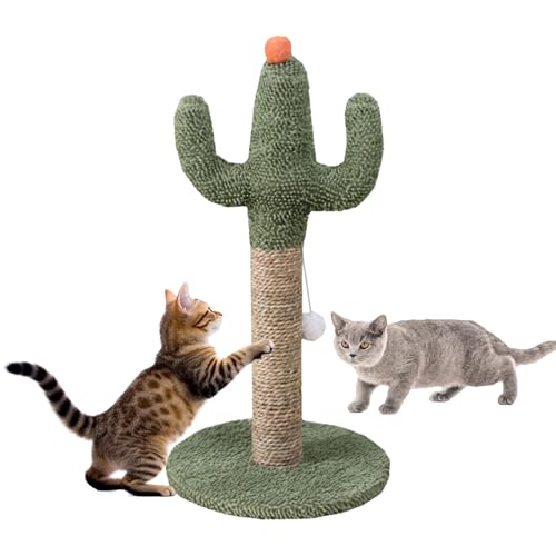 Cat Cracker – Sisal Cat Post, dekorativer Katzenturm, Tree Fun Pet | Robuste Kratzstation mit weicher und strukturierter Basis für Kletterkätzchen zum Kratzen, Spielen von Mbiyhgta
