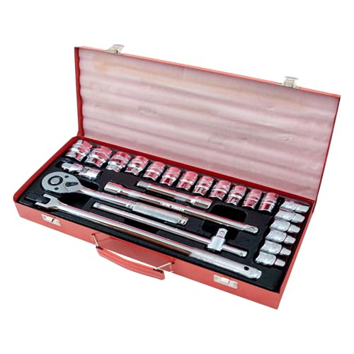 Kfz-Werkzeugset – 24-teiliges mechanisches Werkzeugset, kompaktes Auto-Reparaturset | Schwere Straßenrand-Werkzeug-Set, automatisches Reise-Set für Motorrad-Pannenausrüstung von Mbiyhgta