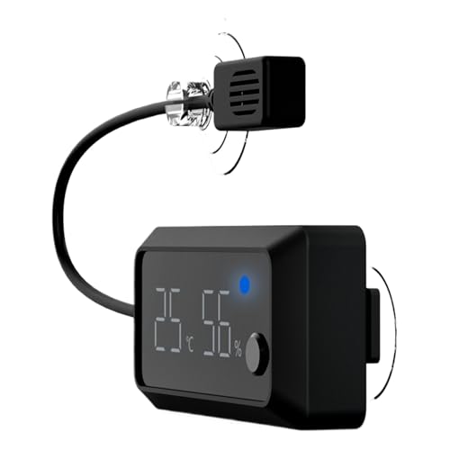 Mbiyhga Hygrometer für Reptilientank | Digitale Reptilien -Terrarium -Gläser Hygrometer, Luftfeuchtigkeitsmessgerät im Innenbereich für Treibhaus -Aufstiegsbox -Reptilien -Terrariumgläser von Mbiyhgta